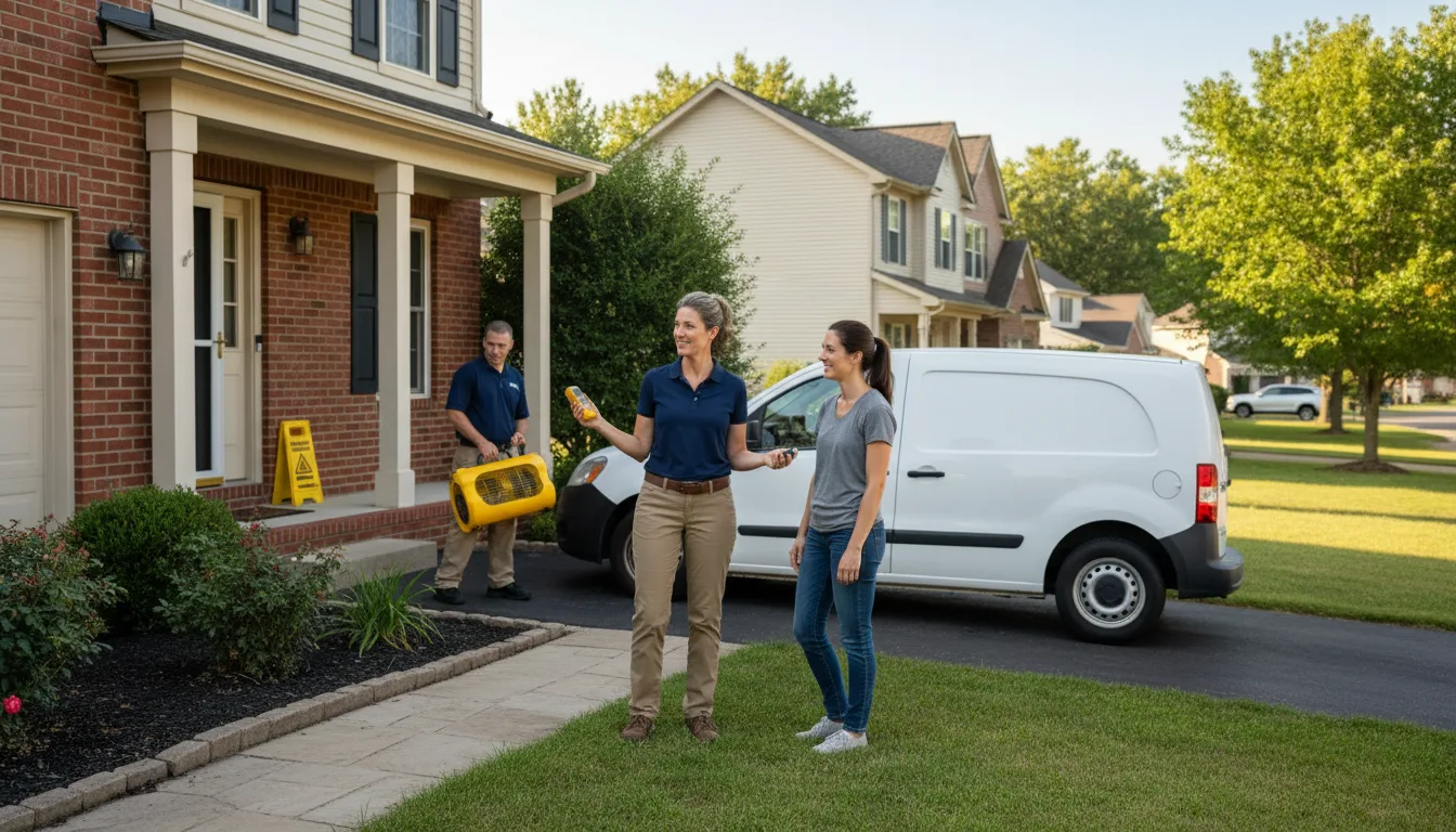 Residential water damage restoration in Waterloo, WI